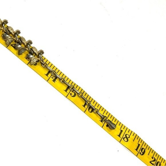 Vintage CORO Y2K Leaf Link Necklace & Earrings Set - Picture 6 of 11